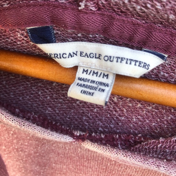 American Eagle Long Burnout Hoodie - Picture 4 of 6